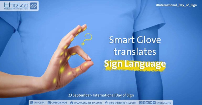 Translator glove - instantly translates sign language
